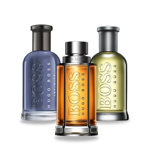 Kit de 3 perfumes BOSS BOTTLED, BOSS THE SCENT e BOSS BOTTLED INFINITE 100ml
