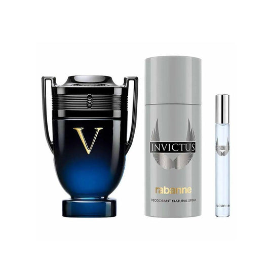 Paco Rabanne Kit Invictus Victory Elixir Masculino + Desodorante + Travel Size
